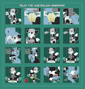 TG sticker pack - Felix the Australian Sherpard