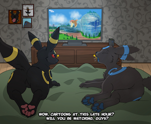 Bre watching TV (SFW)