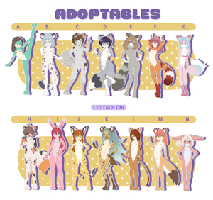JUNE ADOPTABLES (OPEN)