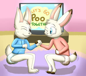 Pooping together
