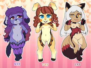 Butterflies girls adoptables! - OPEN