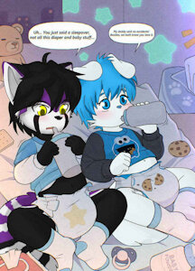 It was supposed to be a sleepover... (Draw-Over by Kas-min)