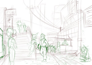 City sketch