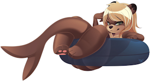 Otter Floaty Colored