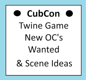 CubCon Twine game OC rolecall + scene ideas