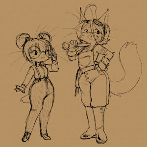 A pair of eccentrics