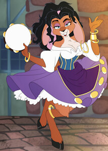Esmeralda as a goat
