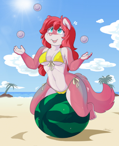 Beach juggling