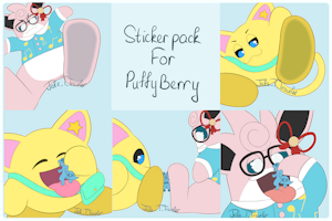 PuffyBerry sticker pack