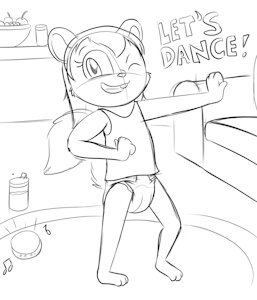 Dancing in the morning