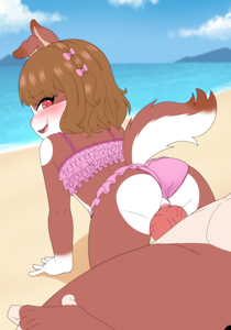 on the beach