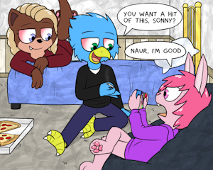 Friday night at Klace's house