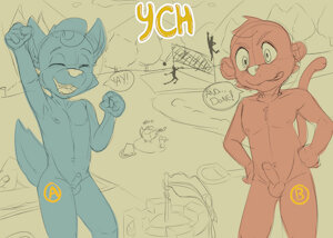 NUDE BEACH FUN( YCH AUCTION)