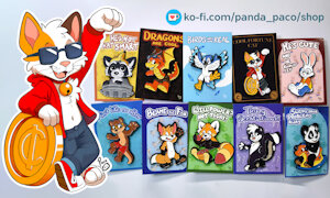 Cool Fortune Cat and Ohter Cute Critter Pins