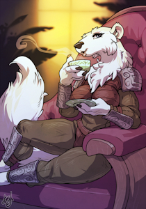 Liri Sipping Tea