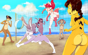 Beach Bouncers (Art by Risingdragon)