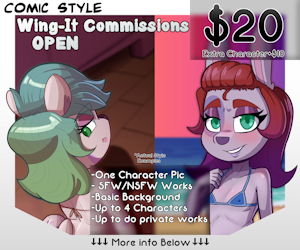 Comic Style Wing-It Commissions (OPEN)