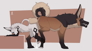 Butt to butt with Dex ~♥