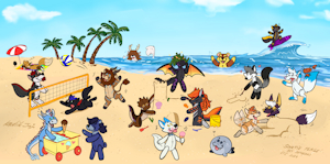 “Plush on the beach” By Kaotikjuju