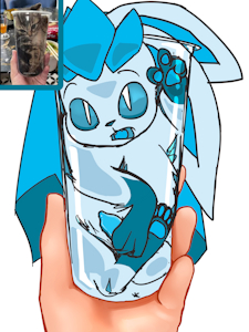 iced dog drink YCH