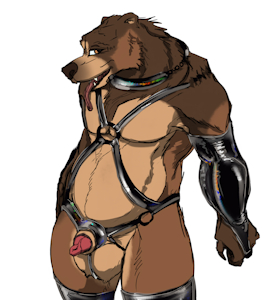 Bear In Latex Color