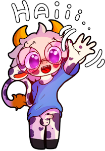 Cow sticker
