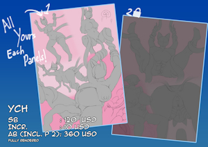 [One Time Auction] YCH #2: Captured by Meaty Hive