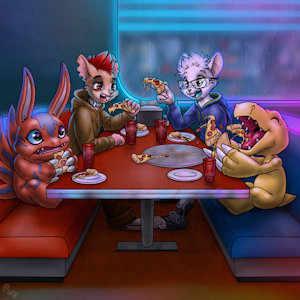 Irou & Moss in: Cyberpunk Pizza