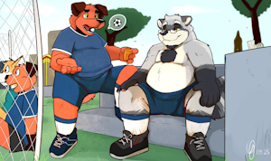 Talking about soccer x3 with Crhonocoon <3