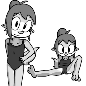 Izzy in a Leotard