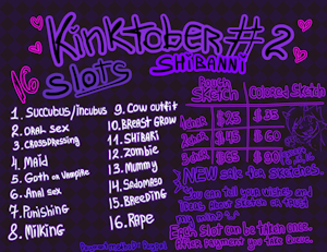 Kinktober #2 SALE!