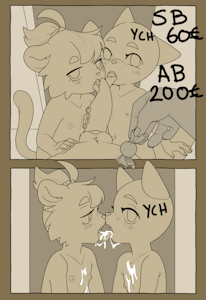 [OPEN AUCTION] Naked trick or treating YCH