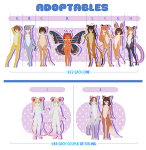 October adoptables! (OPEN)
