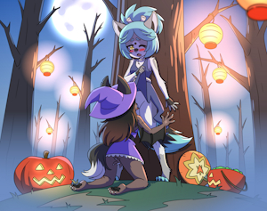 annes halloween in the woods