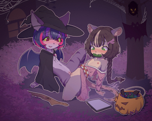 the witchy bat and the quiet opossum