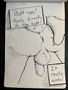 "Button" - Day 22 Inktober 2025