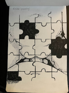 "Puzzling" - Day 26 Inktober 2025
