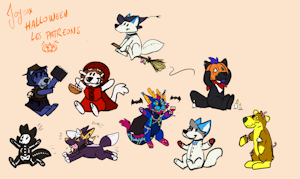 “Halloween Plushies” By Kaotikjuju