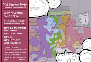 YCH: Bedroom Party (Collaboration with Quetzalli)