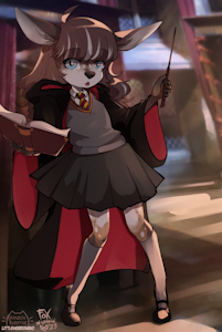 Fiadh as Hermione