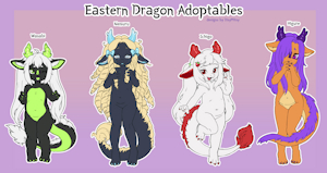 Fundraiser Adoptables: Eastern Dragons!