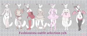 Fashionista outfit selection auction