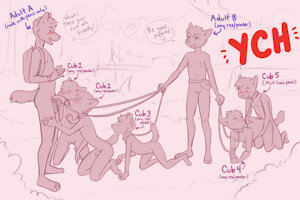 Dog Walker YCH Auction [OPEN]