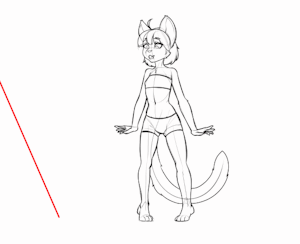 Lazer pointer animation ych