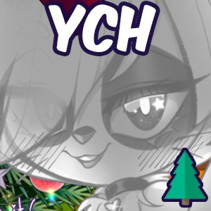 YCH: Kisses under the mistletoe (OPEN) 🎄