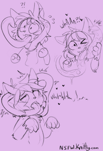 Bonus Tentacle Scarf Sketches