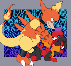 Magmar def. Charcadet