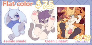 Open for Flat color Commission