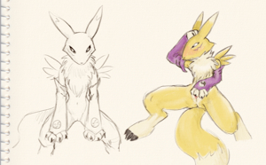 Renamon doodle