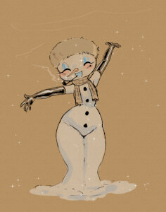 What if there was a cute snow woman
